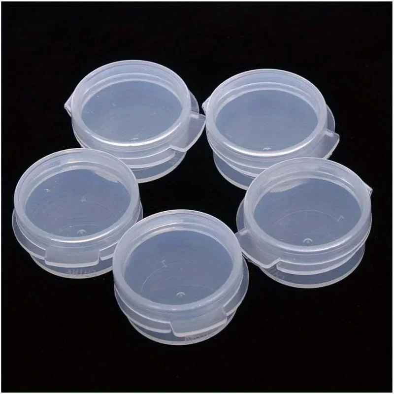 Makeup jar with snap-on lid - A storage container for makeup, travel, and sample mixing.