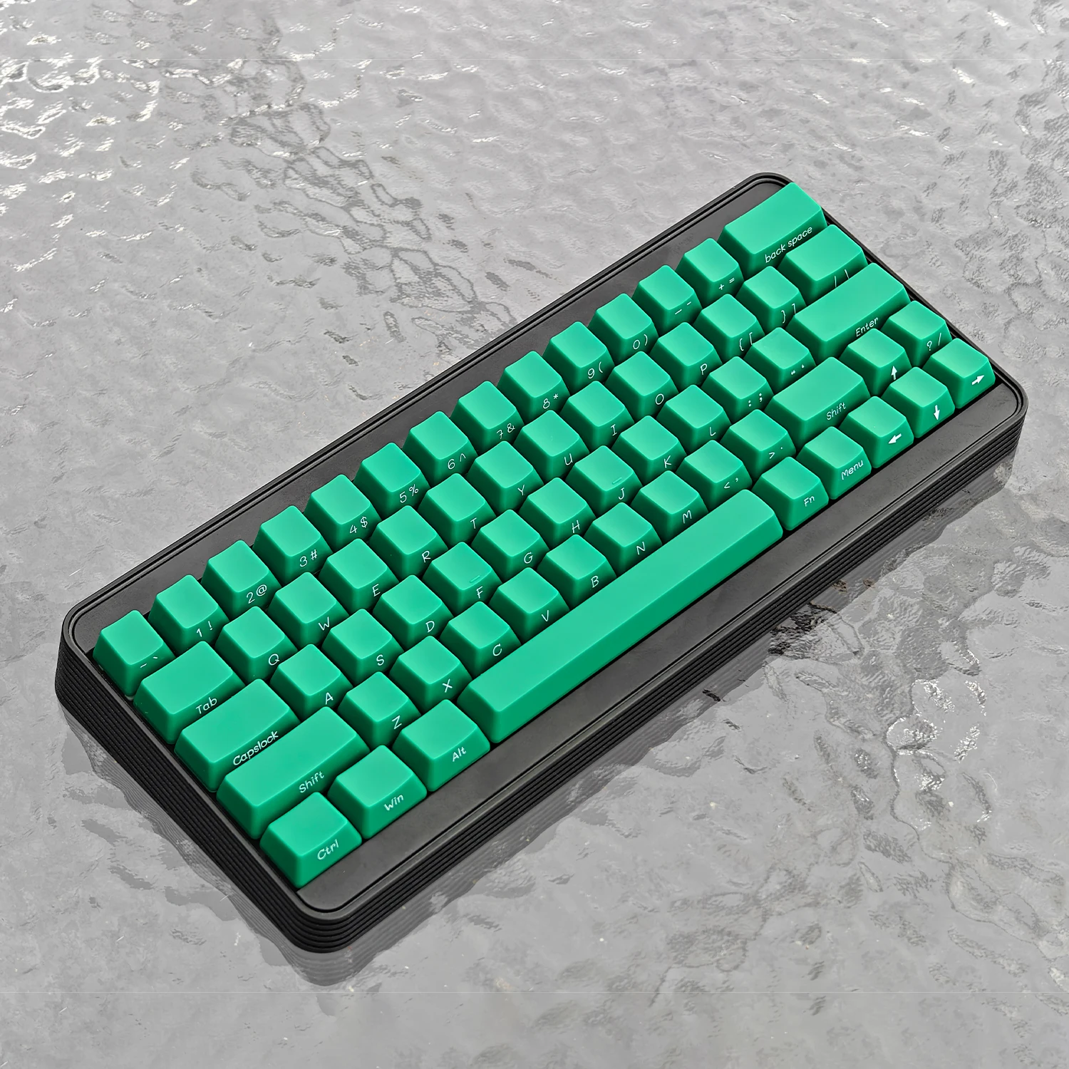 

Emerald keycap side engraved small full set of OEM height cross core custom mechanical keyboard cap 130 keys