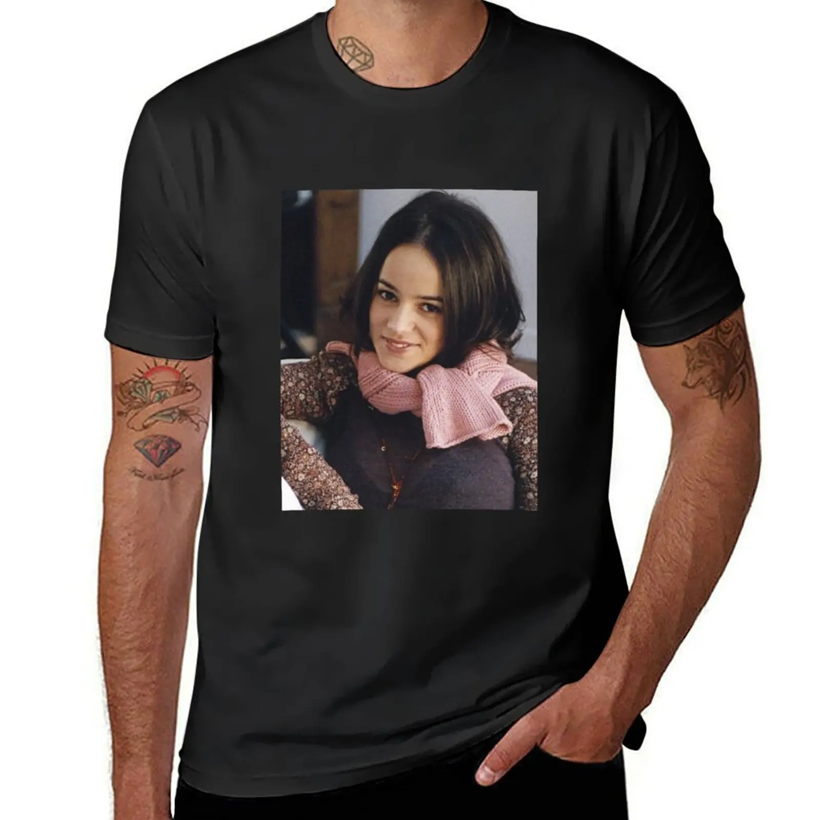 Французская певица Alizee Alizee Singer Moi Lolita Alizee Футболка французской певицы рубашки с графикой больших размеров топы одежда для мужчин
