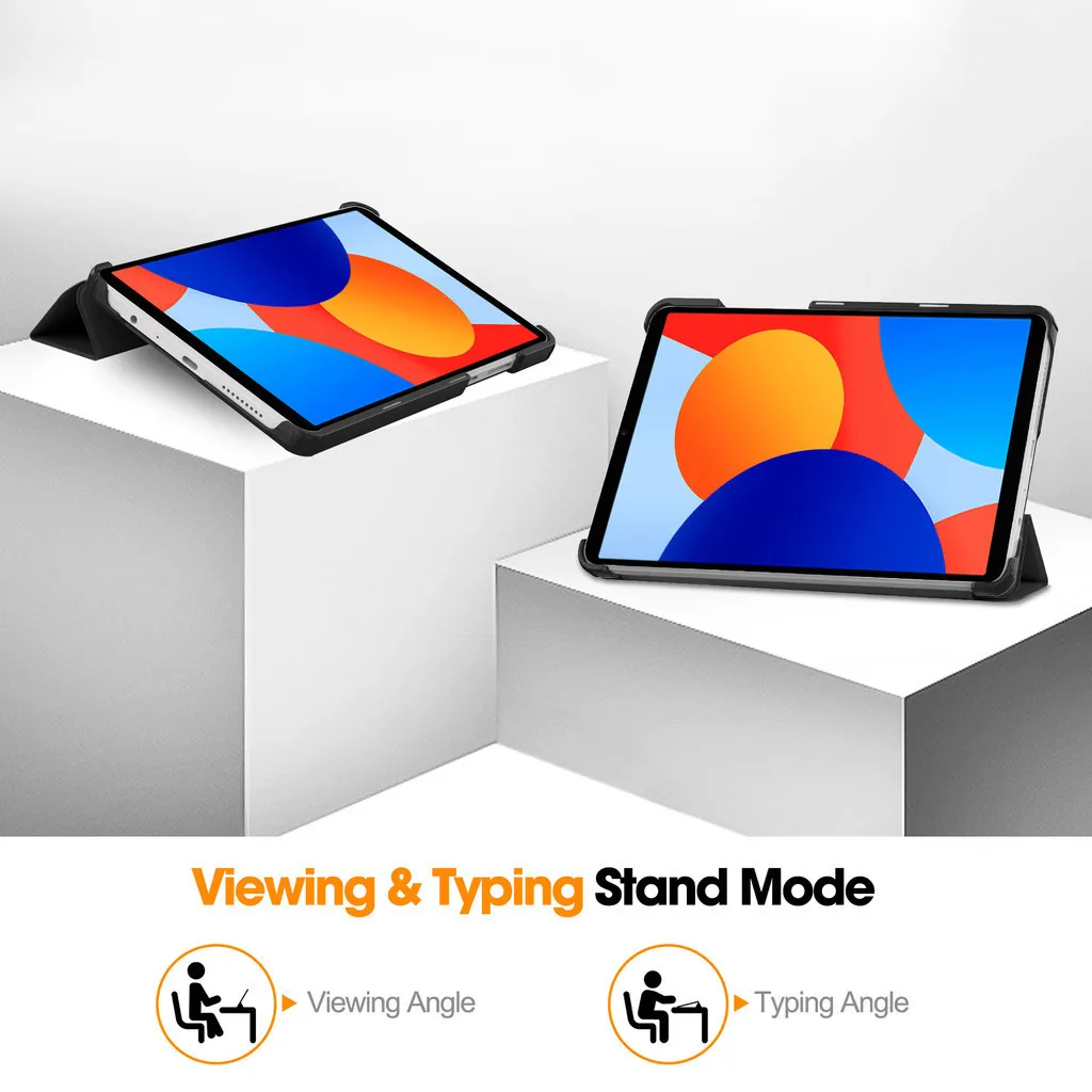 Tri-Opvouwbare Stand Slimme Tablet Beschermhoes Voor Xiaomi Redmi Pad Se 4G 8.7 Inch 2024