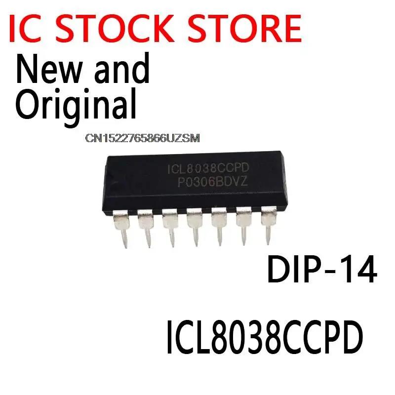 5PCS New and Original  DIP-14 ICL8038  8038CCPD  ICL8038CCPD
