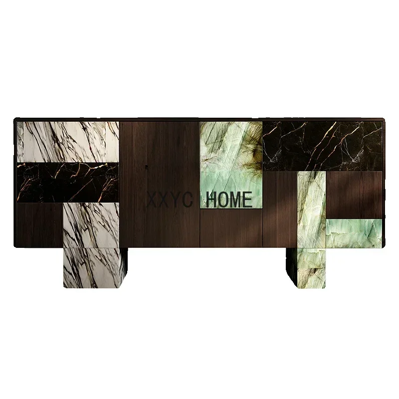 

Входной шкаф-буфет из массива американского дерева, вместительный шкаф для хранения, витрина для демонстрационного зала/лобби