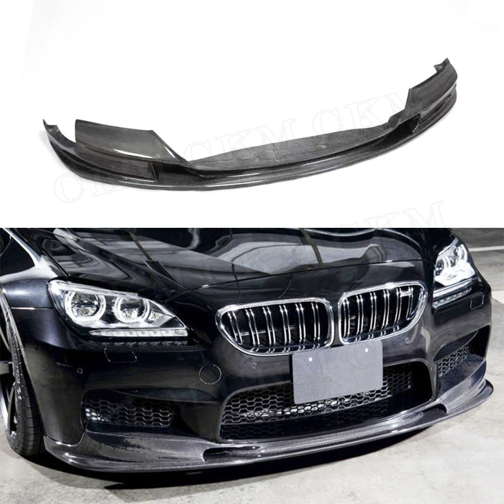 Carbon Fiber Front Bumper Lip Chin Spoiler FRP Prime Bumper Cover For BMW 6 Series F06 F12 F13 M6 2013 - 2018