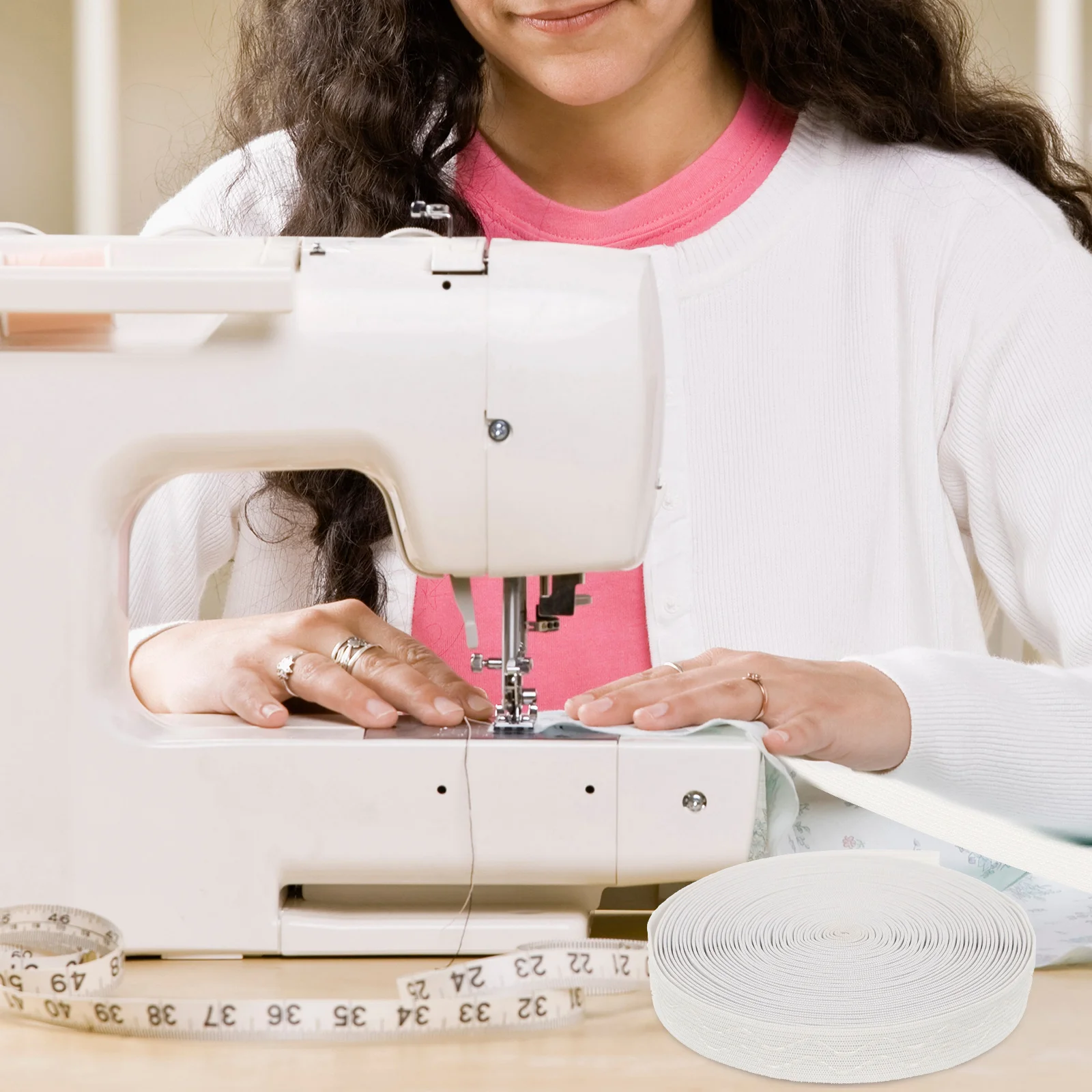 

1 Roll Multi-Function Elastic Band 15M Stretch Strap For Sewing Diy Costume Crafting Knit Ribbon Cord Accessory Handmade Crafts