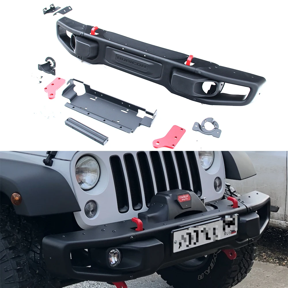 

To Russia 1 Set Steel 10th Anniversary Front Bumper For Jeep Wrangler JK 2007-2017 J087