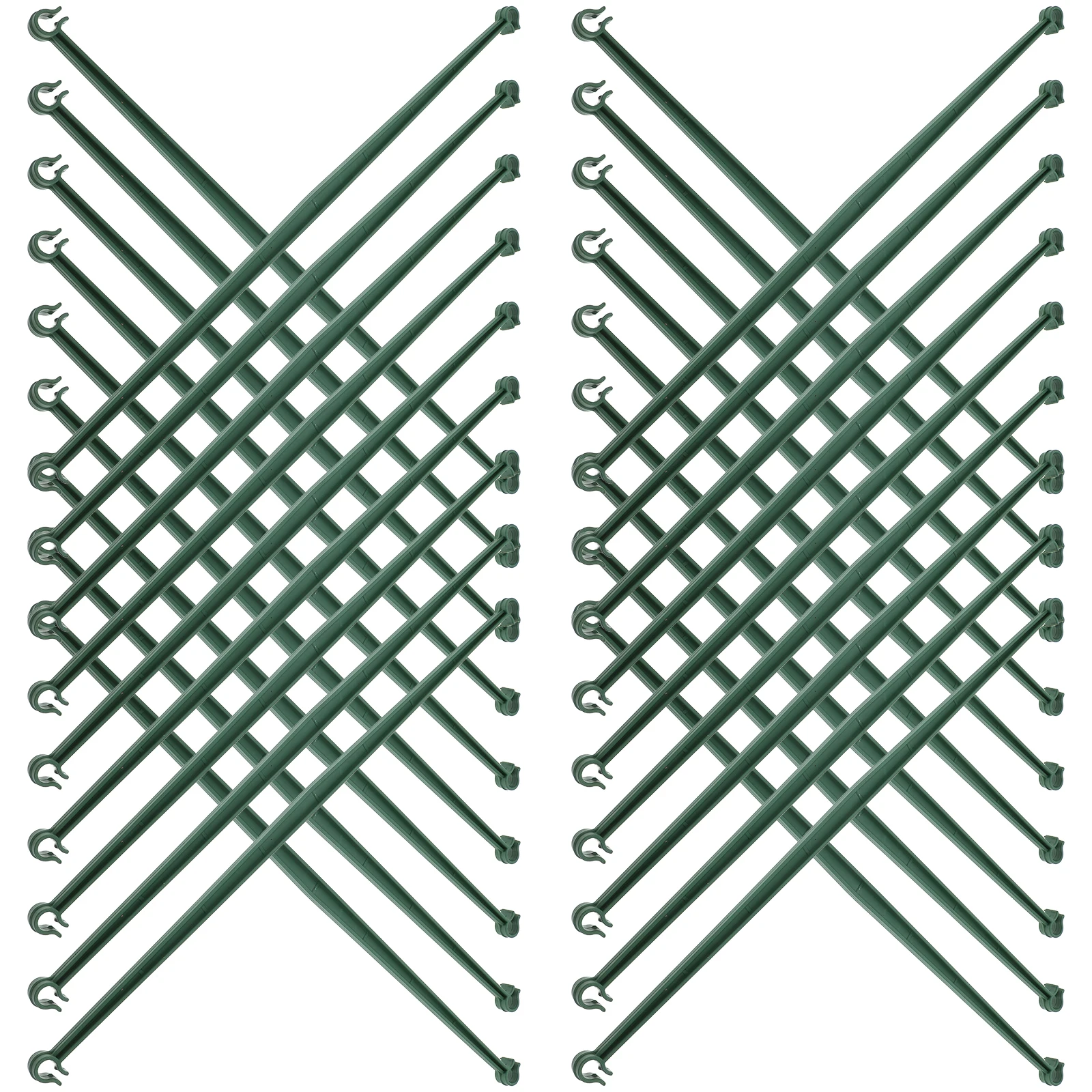 

20 Pcs Gardening Pole Connector Plant Trellis Stake Rod Frame Support System Diy Flowerpot Greenhouse Connectors Accessories