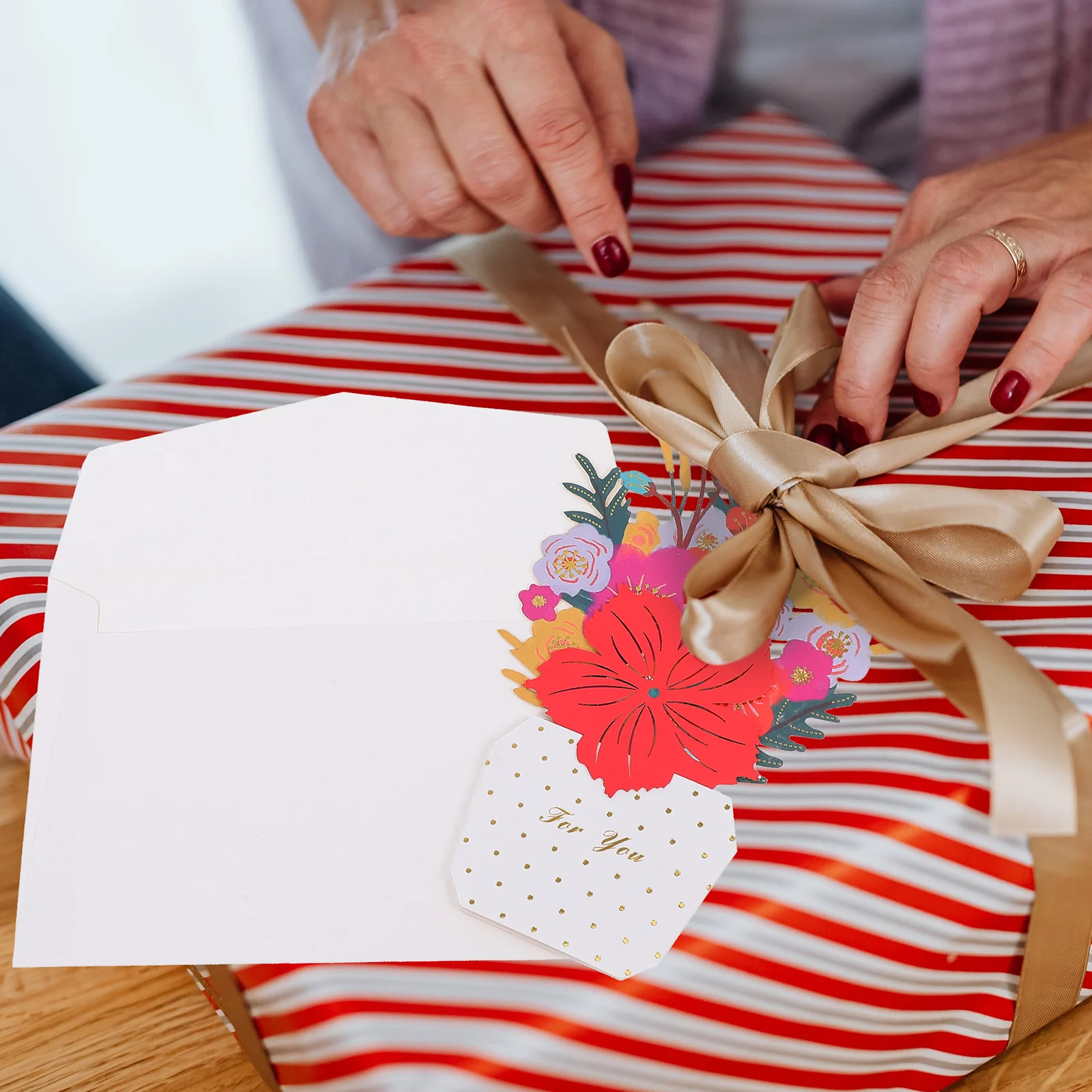 

3D Blessing Card Unique Foldable Flower Gift for Mom Mother's Day Special Greeting Card Decor Pop-Up Cards Cards