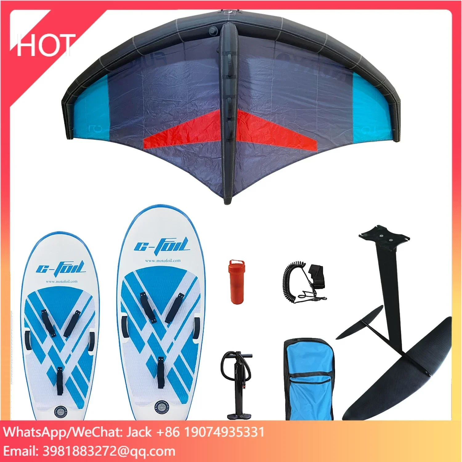 

OEM Water Sports Surfing Set Wingfoil Carbon Hydrofoil Inflatable Plate Surfboard Wing Foil Board Efoil Wind Kitesurfing