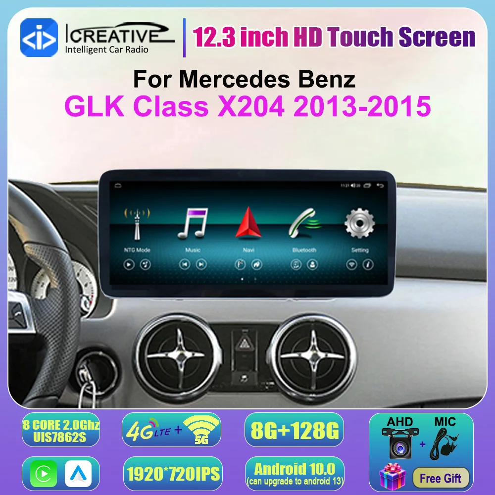 7862S Android Car Radio Multimedia Player For Mercedes Benz GLK Class X204 2013 - 2015 Carplay Auto Stereo GPS Navi HU 2Din DS