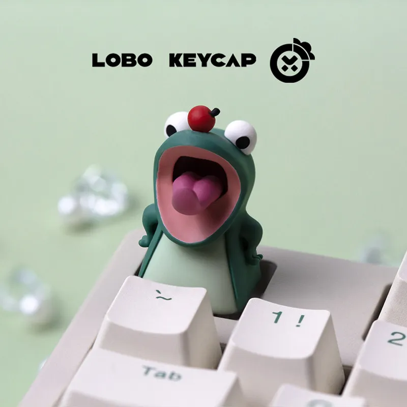 Lobo Keycap Cute Lizard Anime Movie Resin Replace Esc 3d Keycap Custom Handmade For Mechanical Keyboard Personalized Decoration - view 4