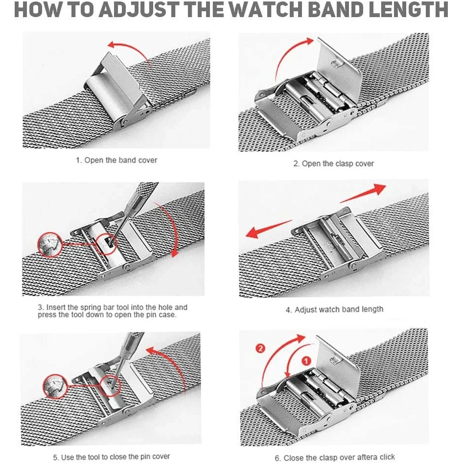 22mm Mesh Watch Band for Zeblaze Stratos 3 2 Lite Bracelet Wrist Strap Loop for Zeblaze Stratos2 Watchband Accessories