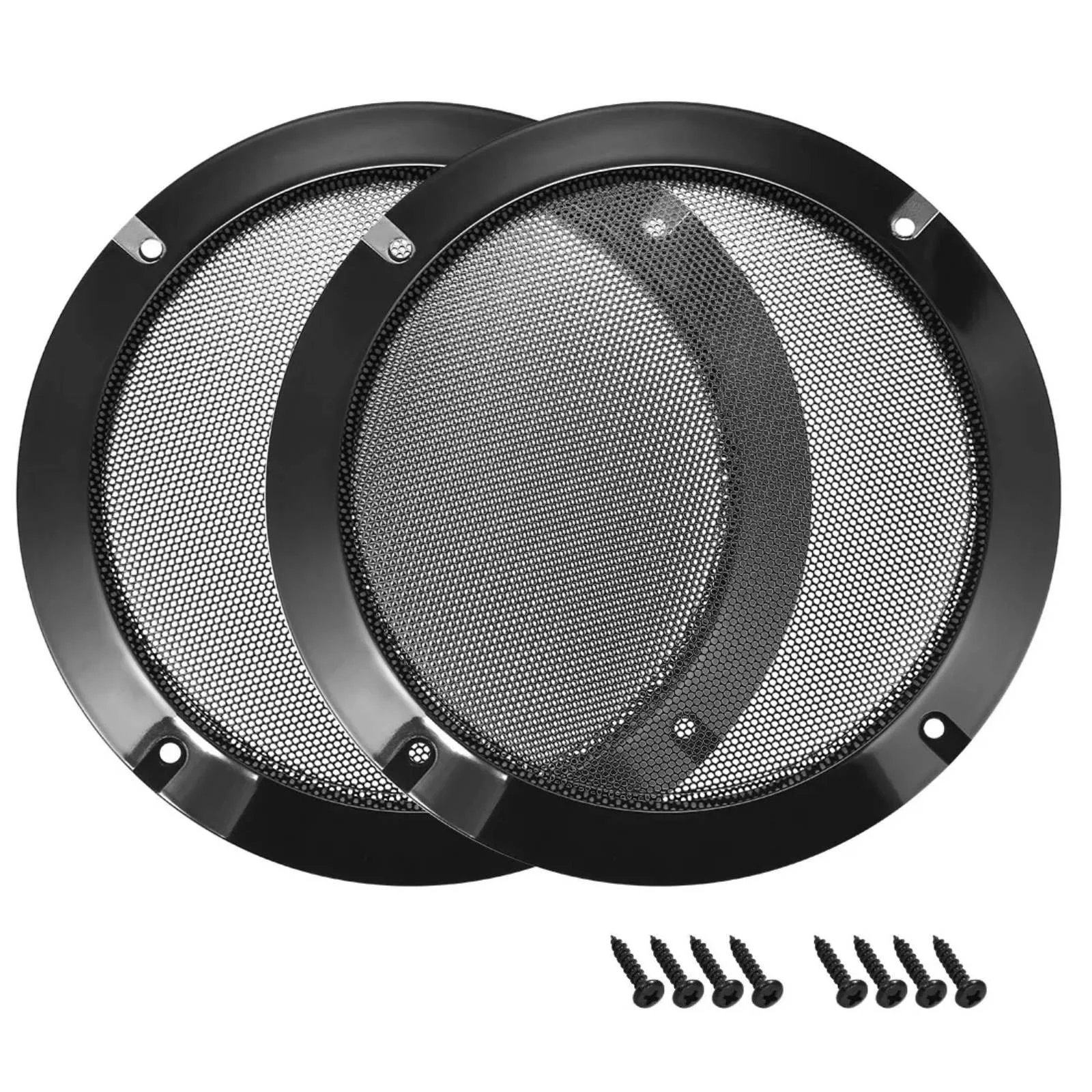 2 pçs/set 6.5 polegadas alto-falante de áudio do carro dj grill capa malha de aço woofer subwoofer protetor para sistemas de áudio em casa do carro acessórios