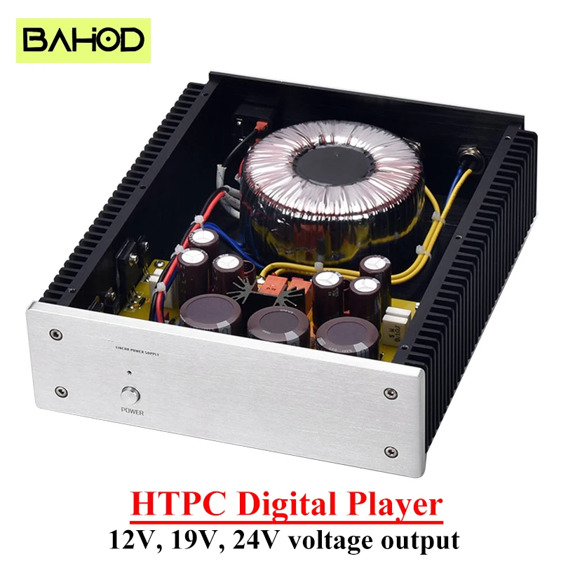 BAHOD 12v 19v 24v Linear power supply High Power Voltage Output Large Current for 200w HTPC Digital Player Linear Power Supplies