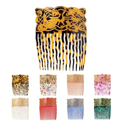 Vintage Hair Combs Colorful Acetate Hair Accessories Tortoiseshell Women Hair clips Flamenco Headdresses Comb Hair forks jewelry