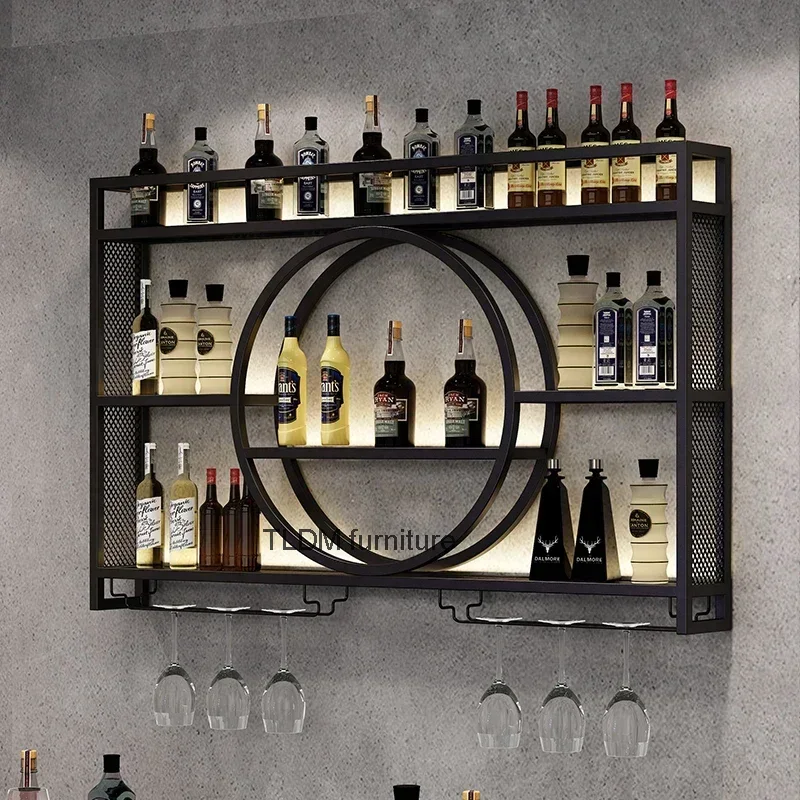 Dining Wine Rack Iron Large Modern Whisky Storage Living Room Under Cabinets Kitchen Wine Rack Wijnkast Bar Cabinet Furniture