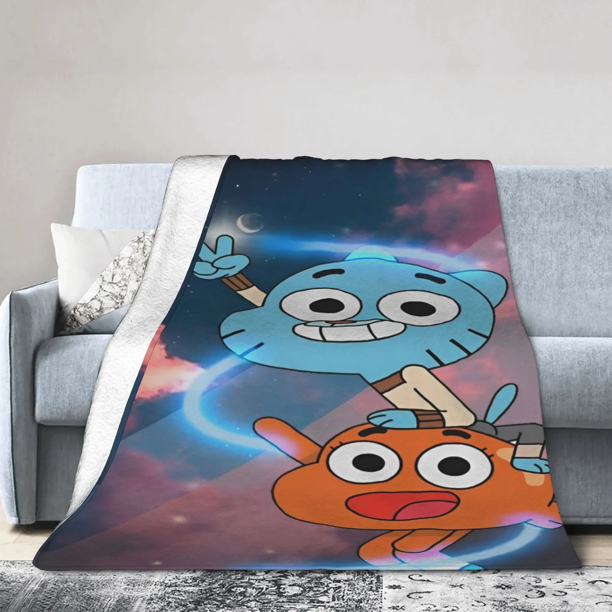 

The Amazing World of g-Gumballs Blankets Fleece Cozy Lightweight Thin Throw Blankets for Bedroom Bedspreads