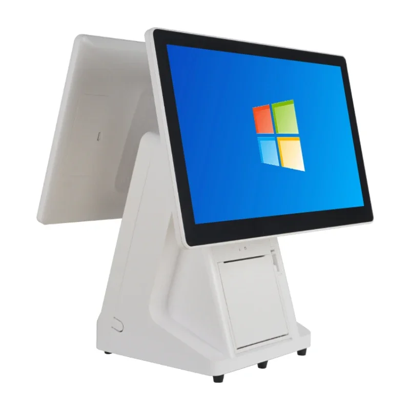 15.6 Inch Windows Cash Register Full Hd Pos All In One System With 11.6 Inch Secondary Screen Small Business Pos System