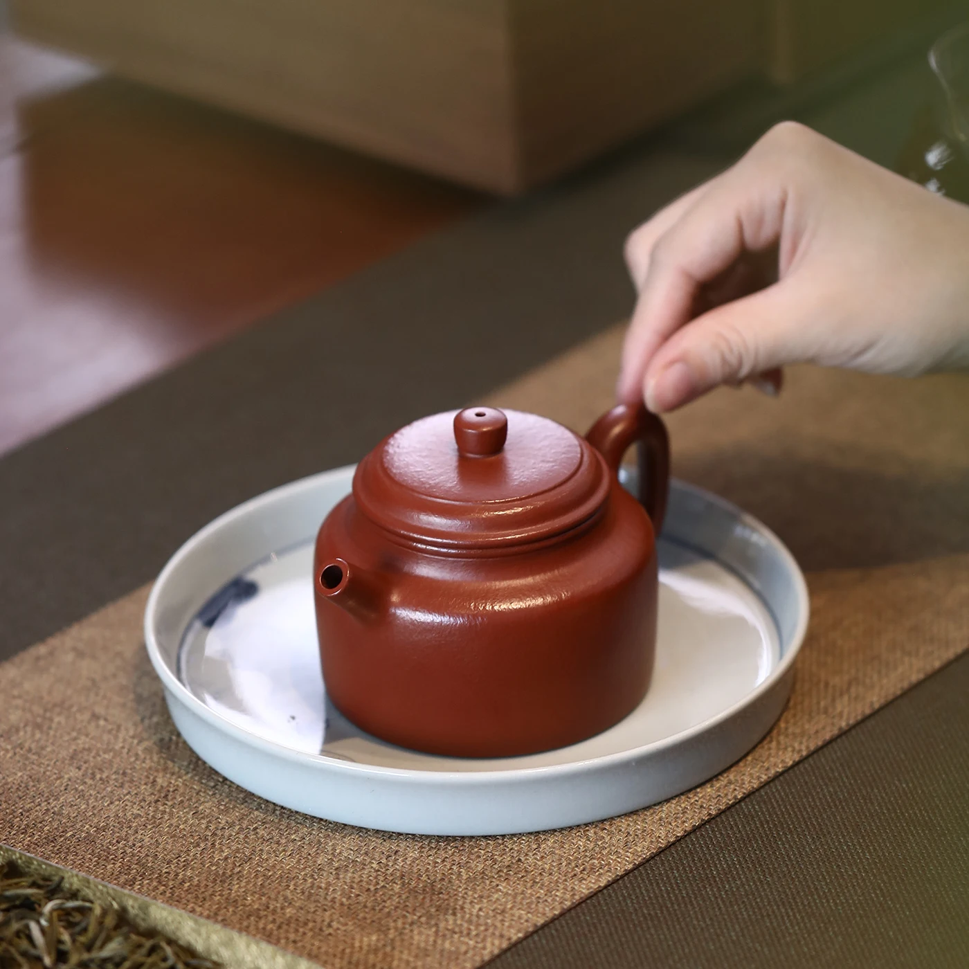 

|H pot spring yixing are recommended by Shang Huagang handmade exquisite teapot 20 mesh coarse sand dahongpao, clock