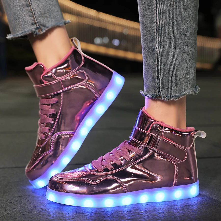 Size 25-40 Children Glowing Sneakers Kids Luminous Sneakers for Boys Girls Led Sneakers With Luminous Sole Light Shoes Charging