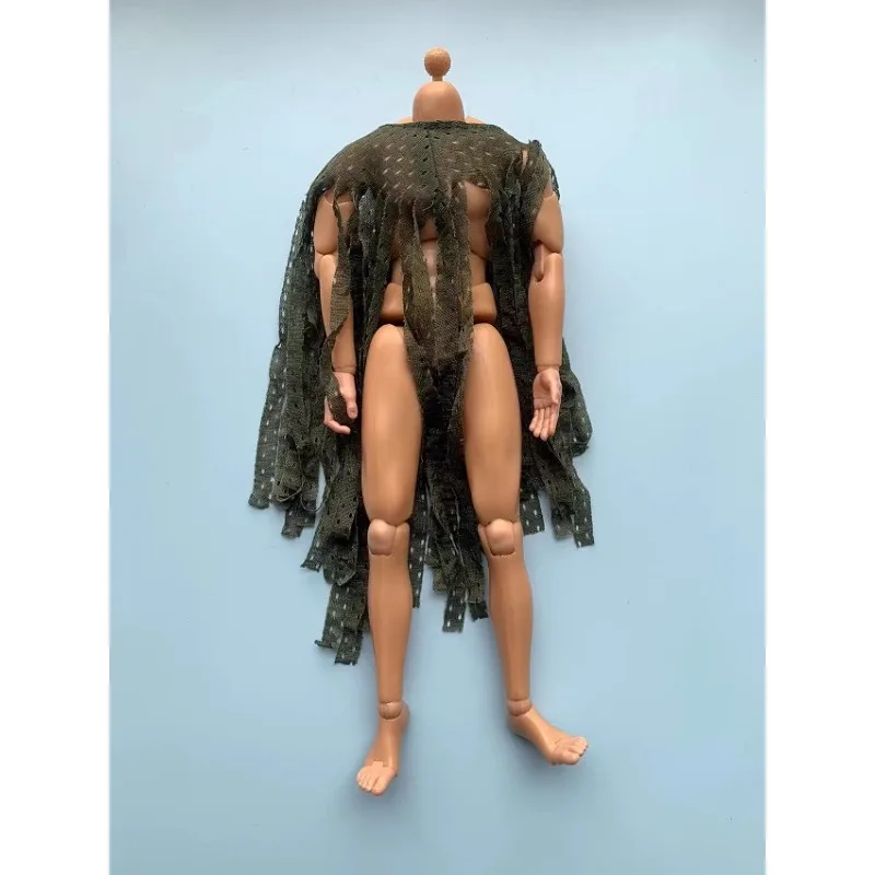 Maßstab 1/6 Männlicher Soldat Tarnnetz Schal Dschungel Taktik Kleidung Modell Szene Zubehör für 12 Zoll Actionfiguren Requisiten Spielzeug