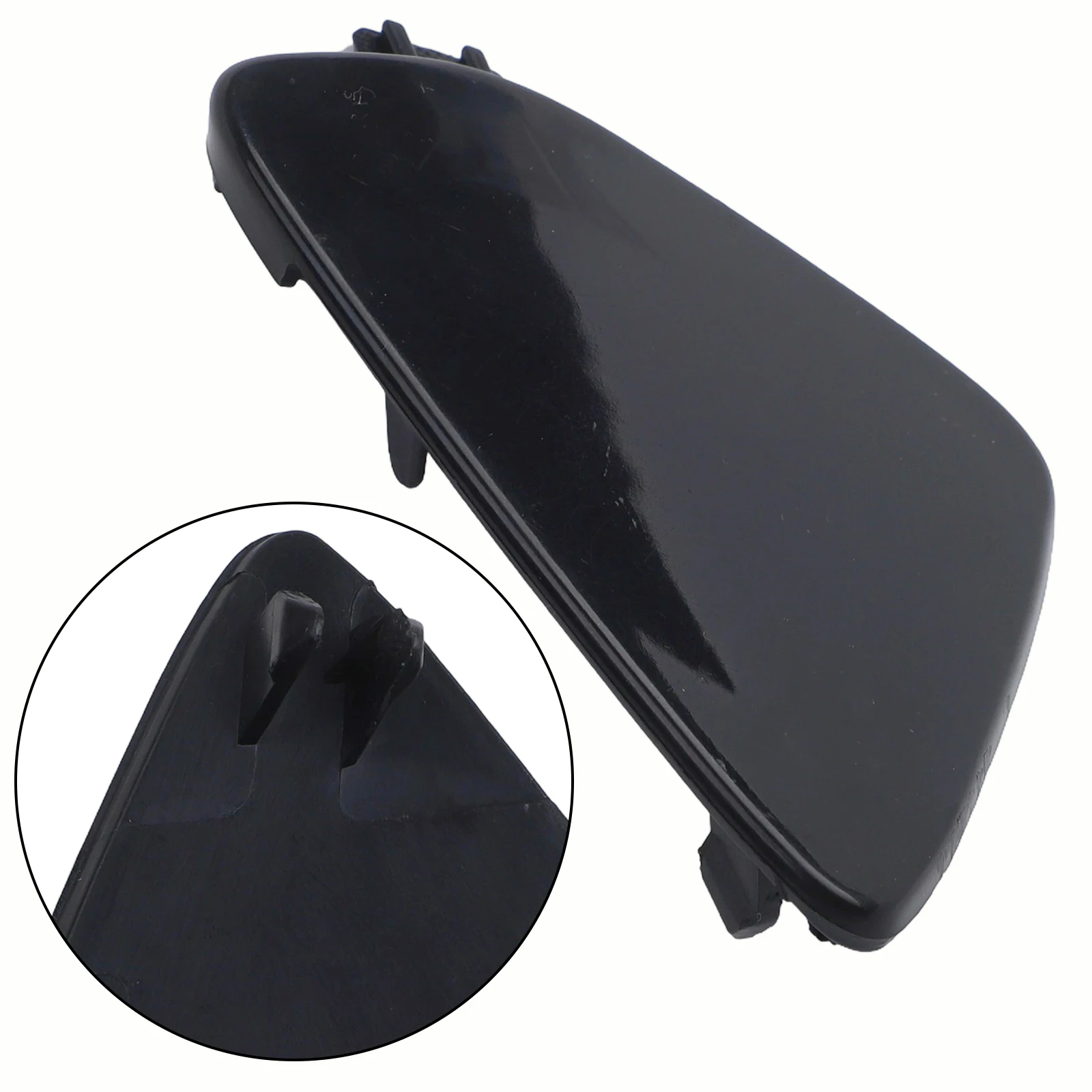 أسود سيارة المصد الأمامي سحب هوك غطاء العين غطاء لفولفو XC60 2014-2017 31323767 39821562 غطاء سحب المصد #4