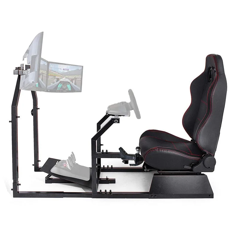 High Quality Steering Wheel Chair Bracket Driving Pedals Set Car Monit or Stand Gaming Racing Simulator