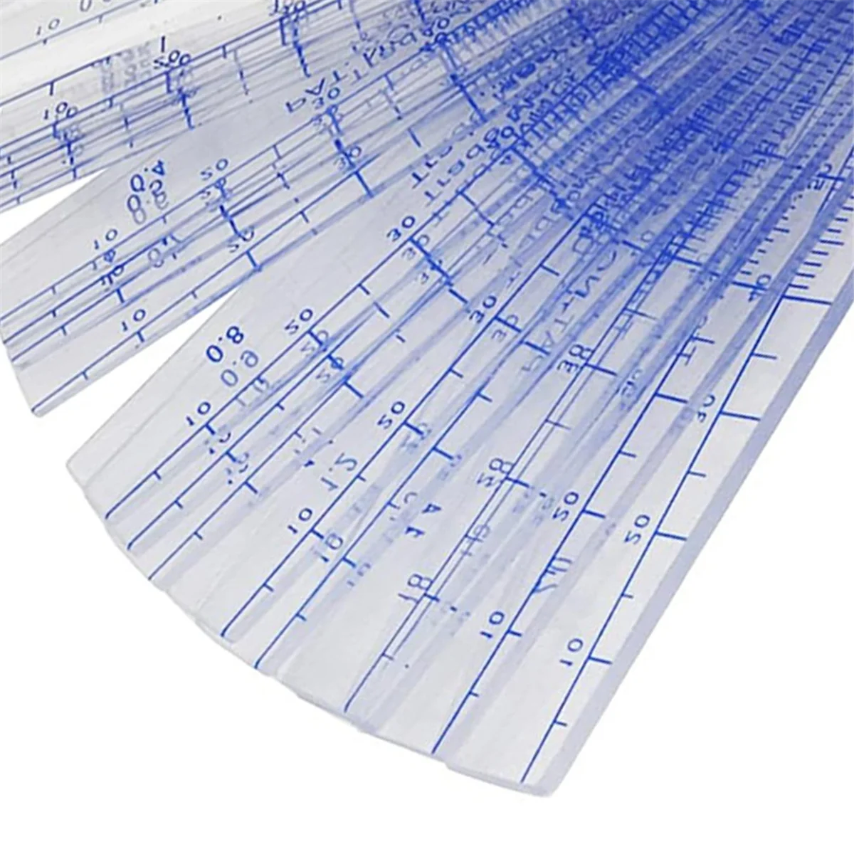 Kunststoff-Fühlerlehre 0,05 mm bis 3 mm, metrisches Spaltmesswerkzeug, 21 Blatt