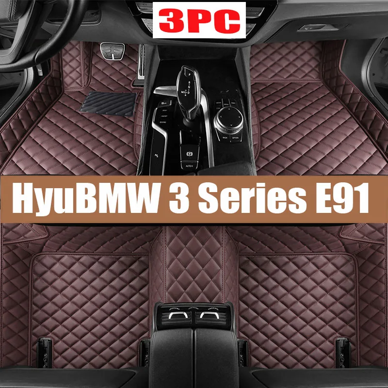 

For BMW 3 Series E91 Touring Wagon Estate 2005~2011 5 Seats Car Floor Mats Waterproof Pad Tapetes Para Automovil Car Accessories