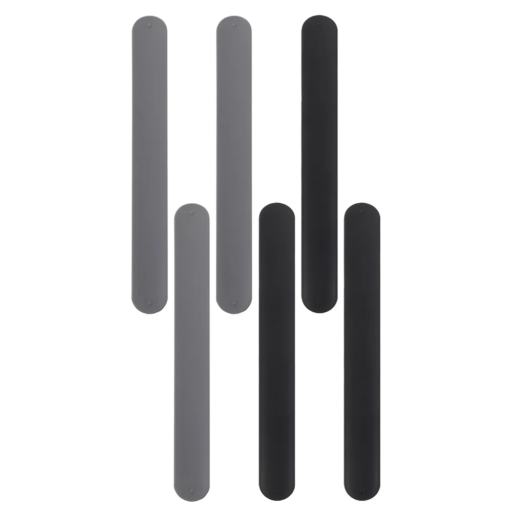 

6Pcs Wrapping Paper Organizer Bands Stabilizer Silicone Metal Strips Holiday Wrap Holders Wrinkle Free Storage Clips Present