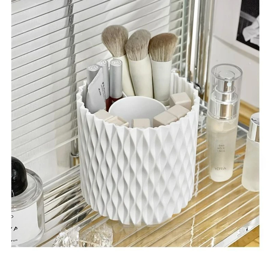 Makeup brush storage container Storage box Rotating brush bucket