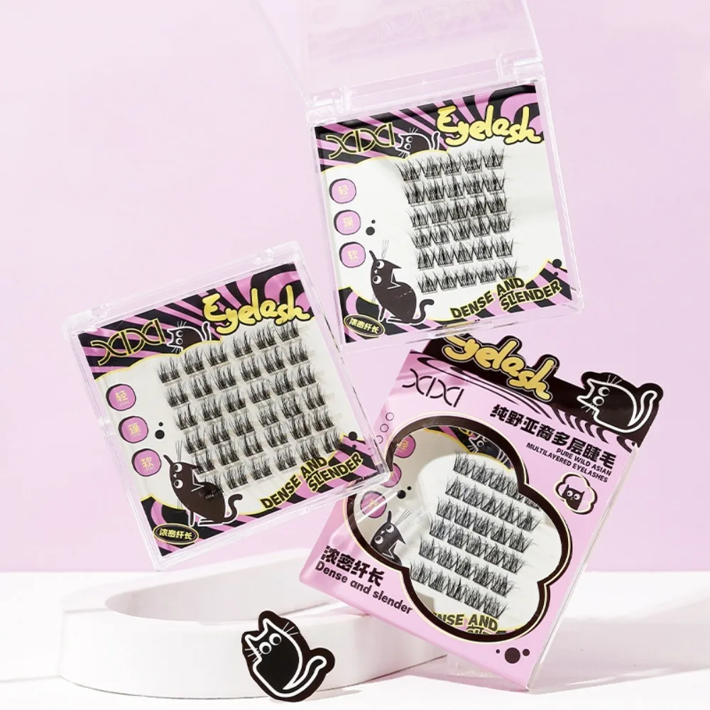 

Segmented Creative False Eyelashes Cat's Eye DIY Individual Cluster Eyelashes Oblique Winged 7-12mm Eyelashes Extensions