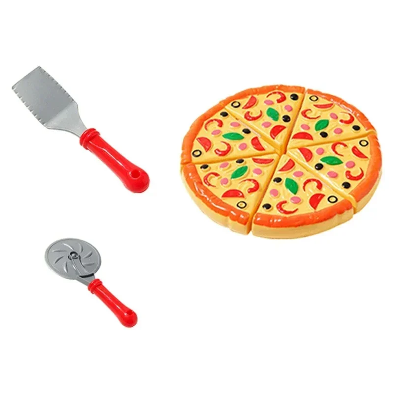 장난감 Kids Pizza Cutting Toy Simulation Plastic Pizza Dinette Child Toy Kitchen Pretend Play Food Cooking Kitchen Toys for Girls