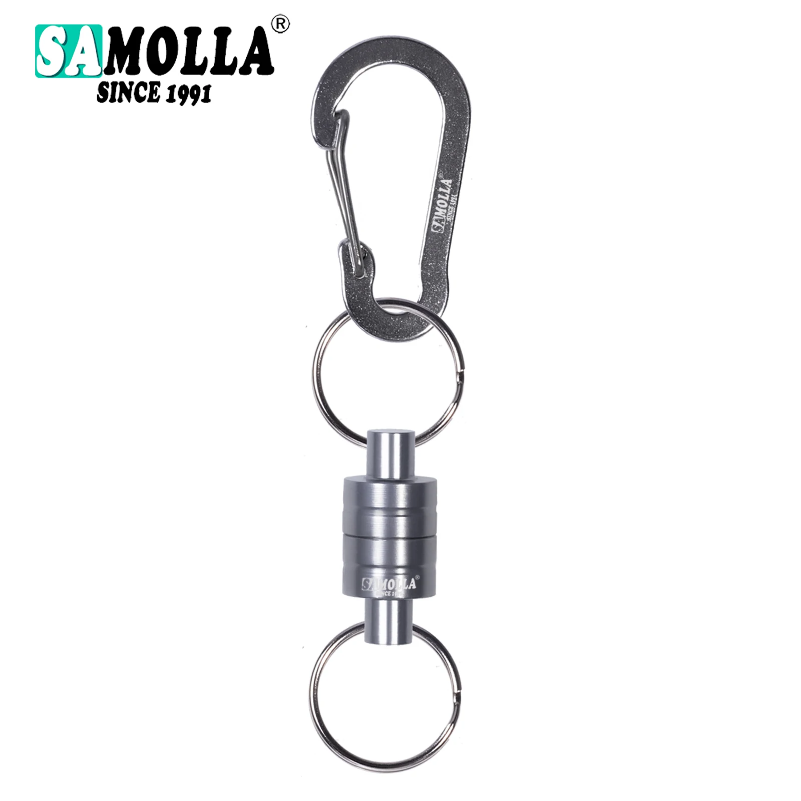Magnetische Net Release Halter Mit Spiral Lanyard Fliegen Angeln Werkzeuge Starke Magnet Karabiner Schnelle Schnalle Anti-Drop Seil Zubehör
