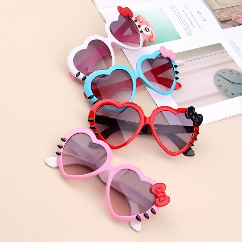 Fashion Kids Sunglasses Children Princess Cute Baby Hello- Glasses Wholesale High Quality Boys Gilrs Cat Eye Eyeglasses