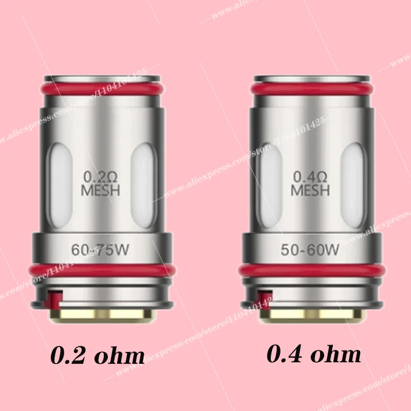 ITank Sub Ohm 탱크용 GTi 코일 메쉬 코일, 타겟 200 100/80 GEN 80S 및 200 키트 (5 개), 0.2ohm 0.4ohm