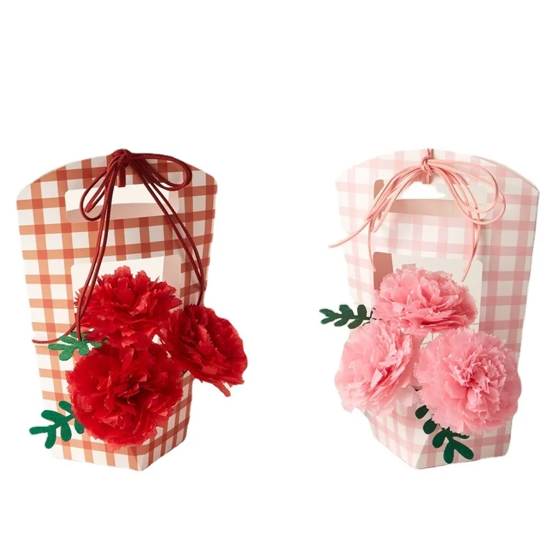 2025 New Pretty Bouquet Small Flower Basket Creative Children Handmade DIY Production Kit Teacher's Day/Birthday Gift