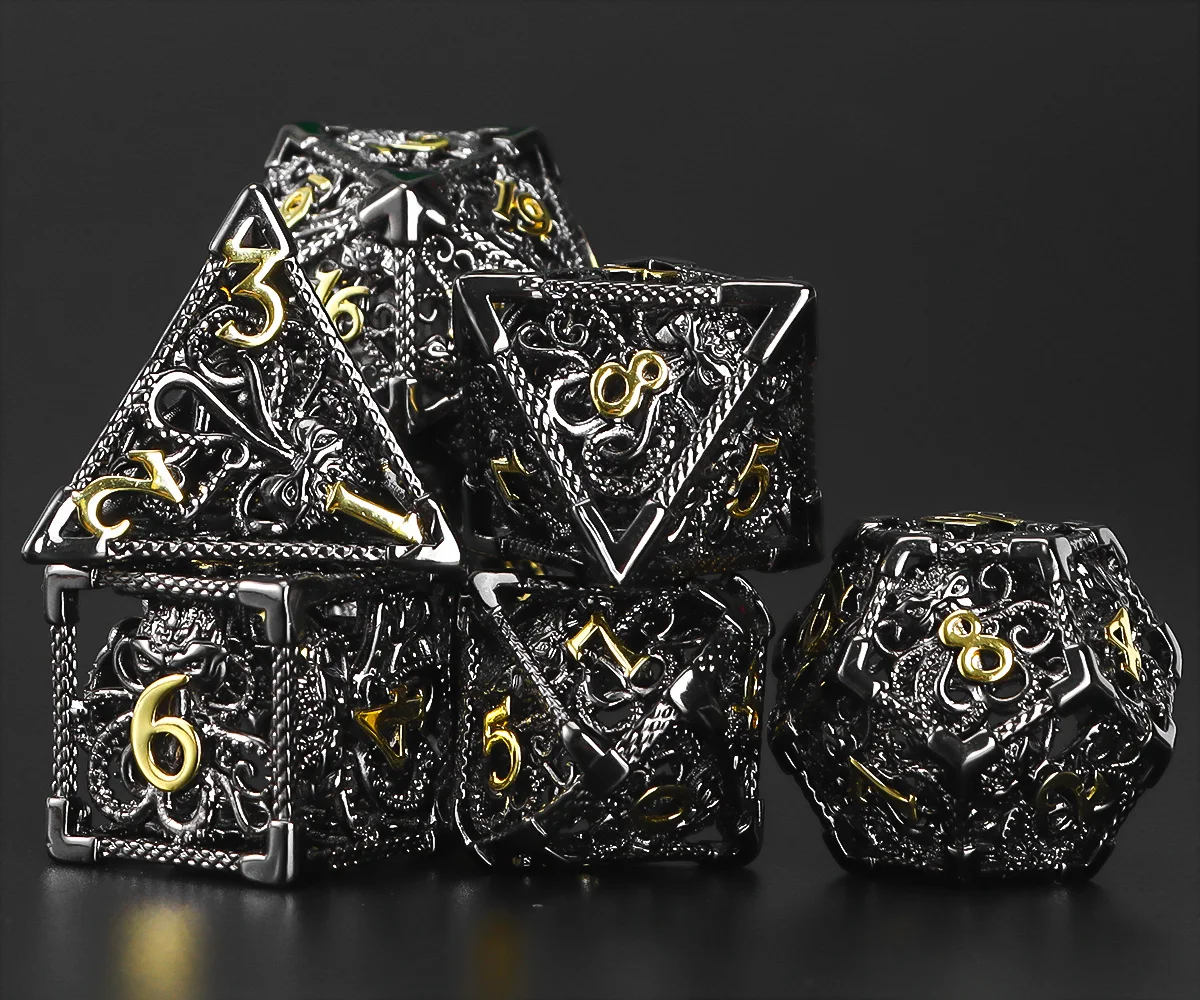 

Metal DND Dice Set for Board Game | Polyhedral Metal Dice | RPG Dice | Dungeons and Dragons