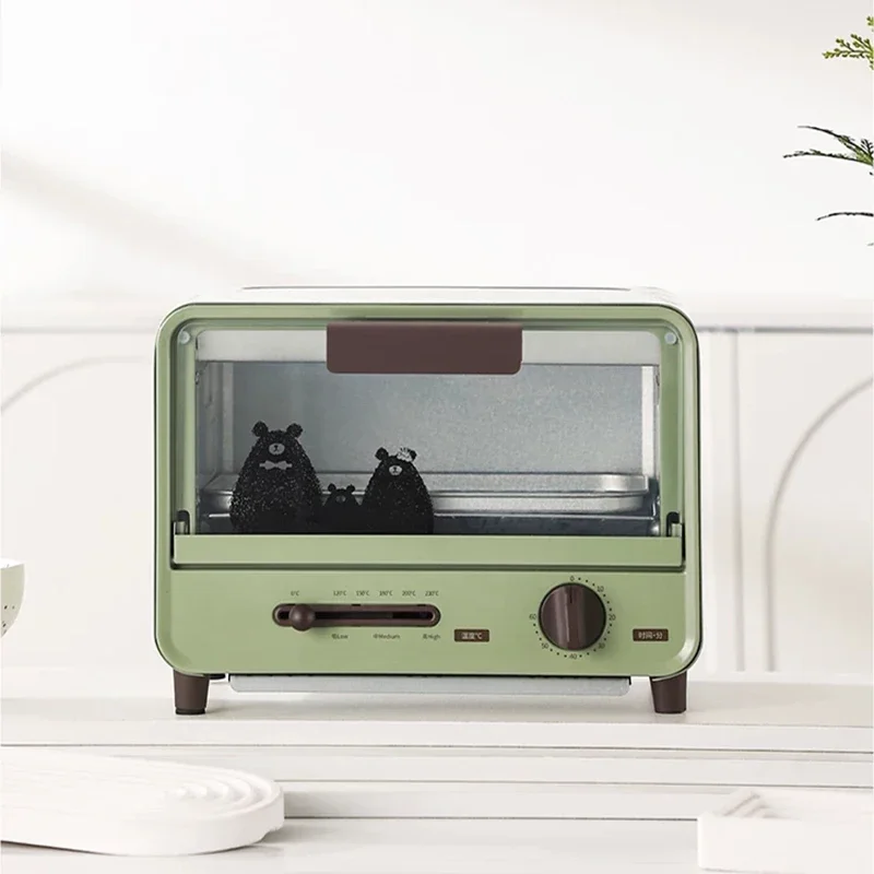 FirmHome StoreMini Single-Tier Multi-Function Electric Oven, 6L Retro-Style Home Oven With Slider Temp Control And No Preheating