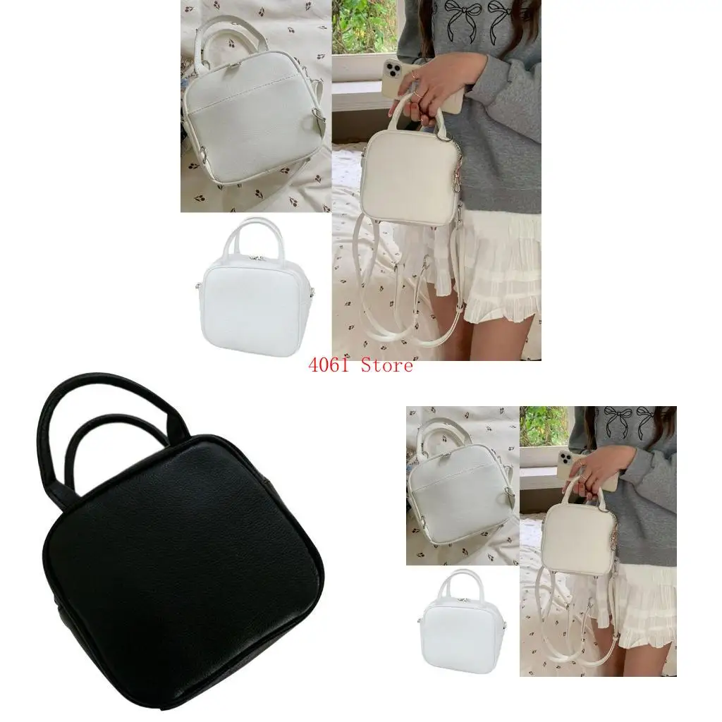 

Women PU Leather Shoulder Bag Crossbody Bag Solid Color Handbag Small Backpacks