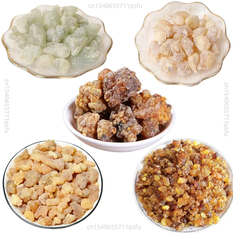 

6 Types Frankincense Myrrh Resin High Quality Oman Frankincense Purify Soul Burning Incense For Religious Riginal Church Incense