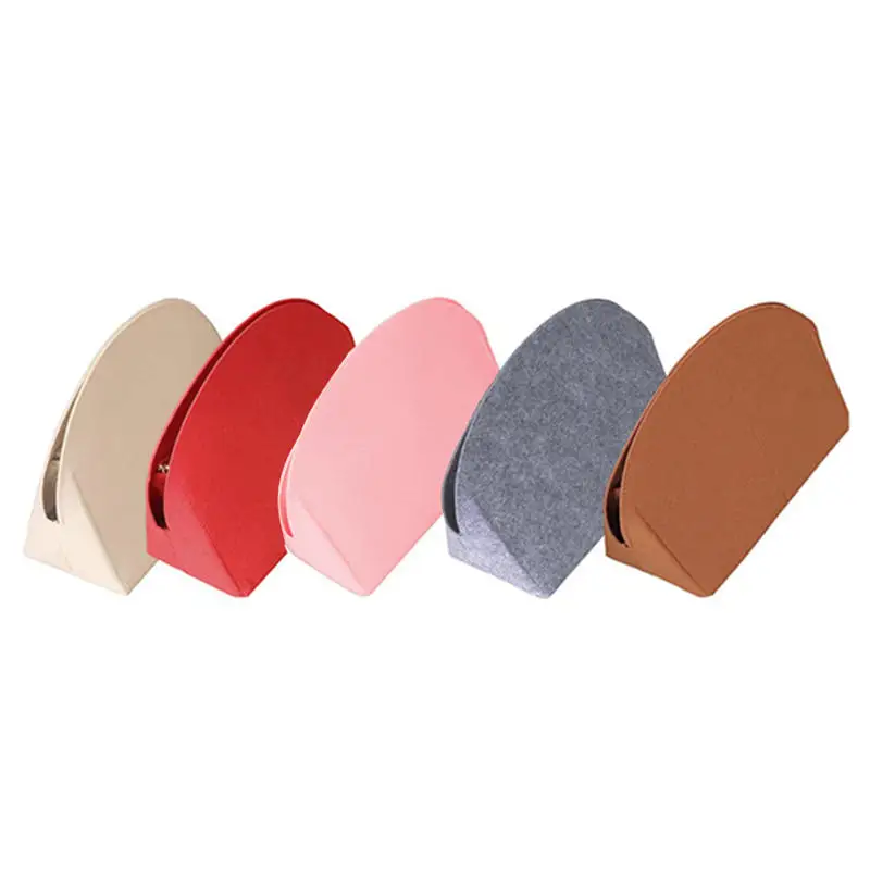 Simple Felt Insert Bag Storage Bags Support Purse Liner Organization Portable Solid Color Bag Organiser Bag Accessories