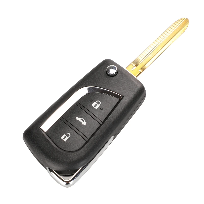 Jingyuqin 2/3/4BTN Flip Folding Remote Key Shell Für Toyota Levin Camry Reiz Highlander Corolla Schlüssel Fall VA2 Toy48 Toy43