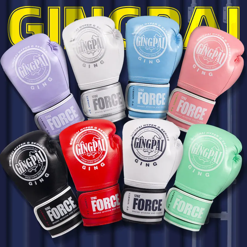 Colorful Beautiful Boxing Gloves for Men Women Kids Karate Muay Thai MMA Martial Arts Training Adults Pouching Mitts Fitness Set