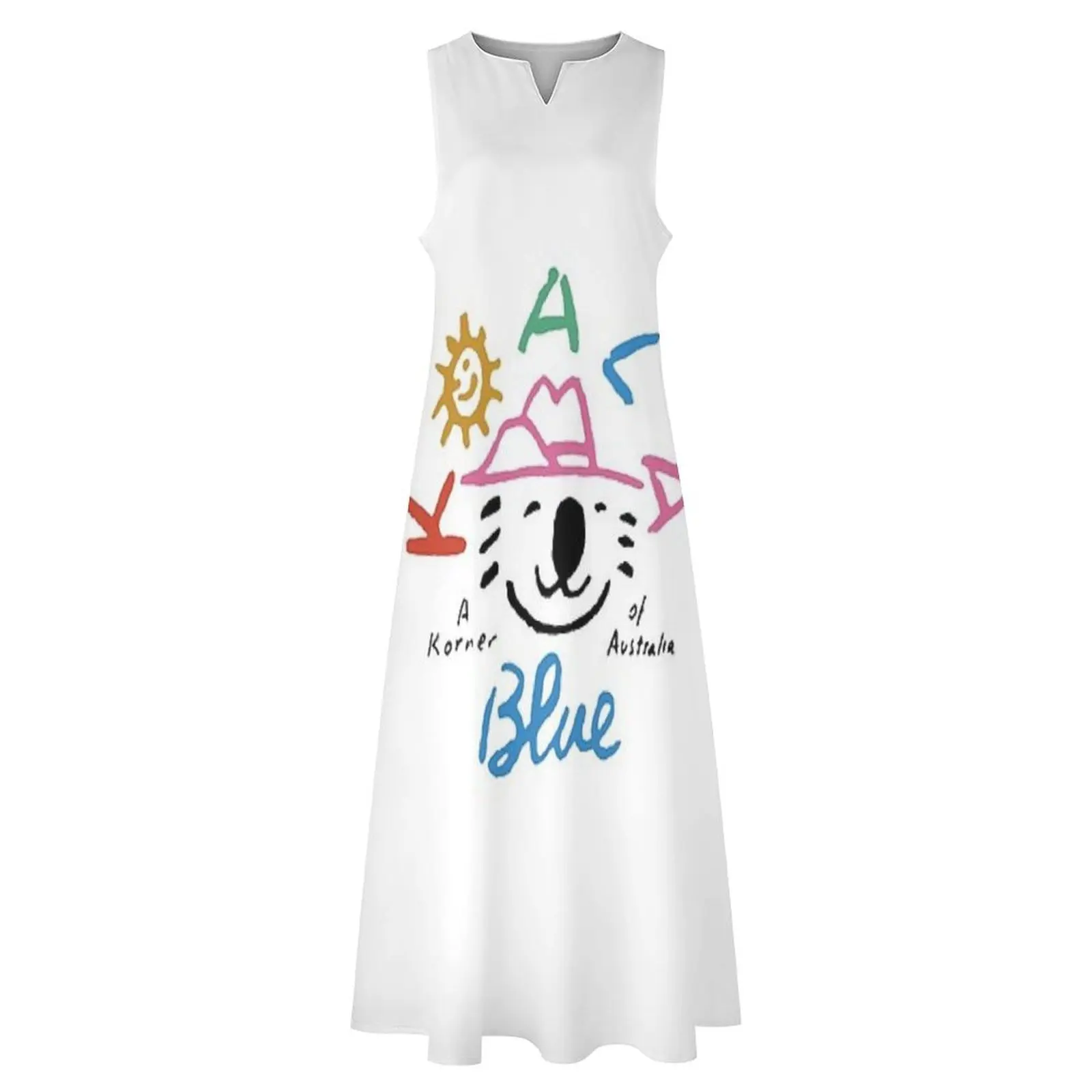 For Fan Koala Blue Long Dress Dress for girls sexy short dresses daring evening dress women