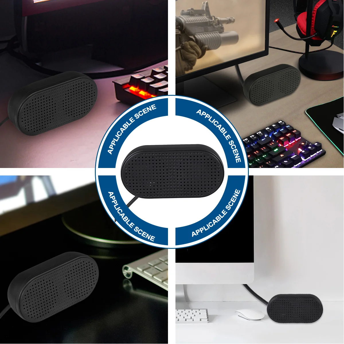 

Portable Mini USB Computer Speaker Wired Soundbar Stereo Speaker for Laptop Pc Multimedia Computer Speakers Pc Speakers