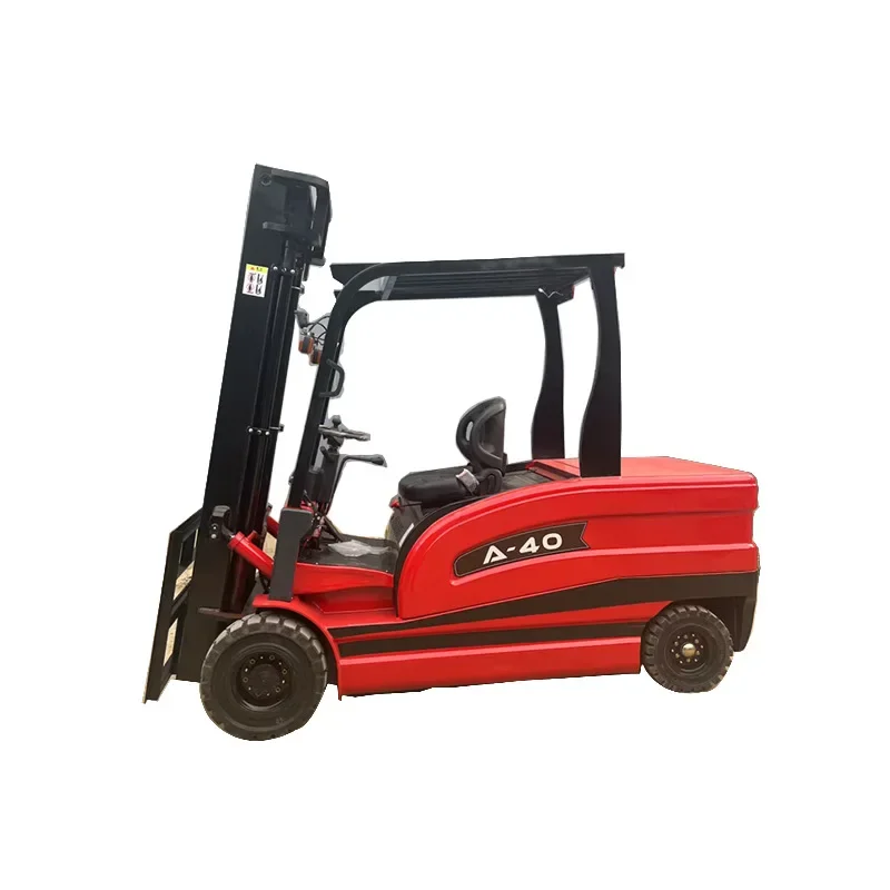 3-Ton lithium battery electric forklift, small four-wheel automatic stacker storage truck