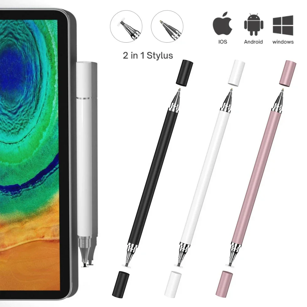 Universal 2 in 1 Stylus Pen Drawing Tablet Capacitive Touch Screen Smart Pencil For iPad iOS Android Phone