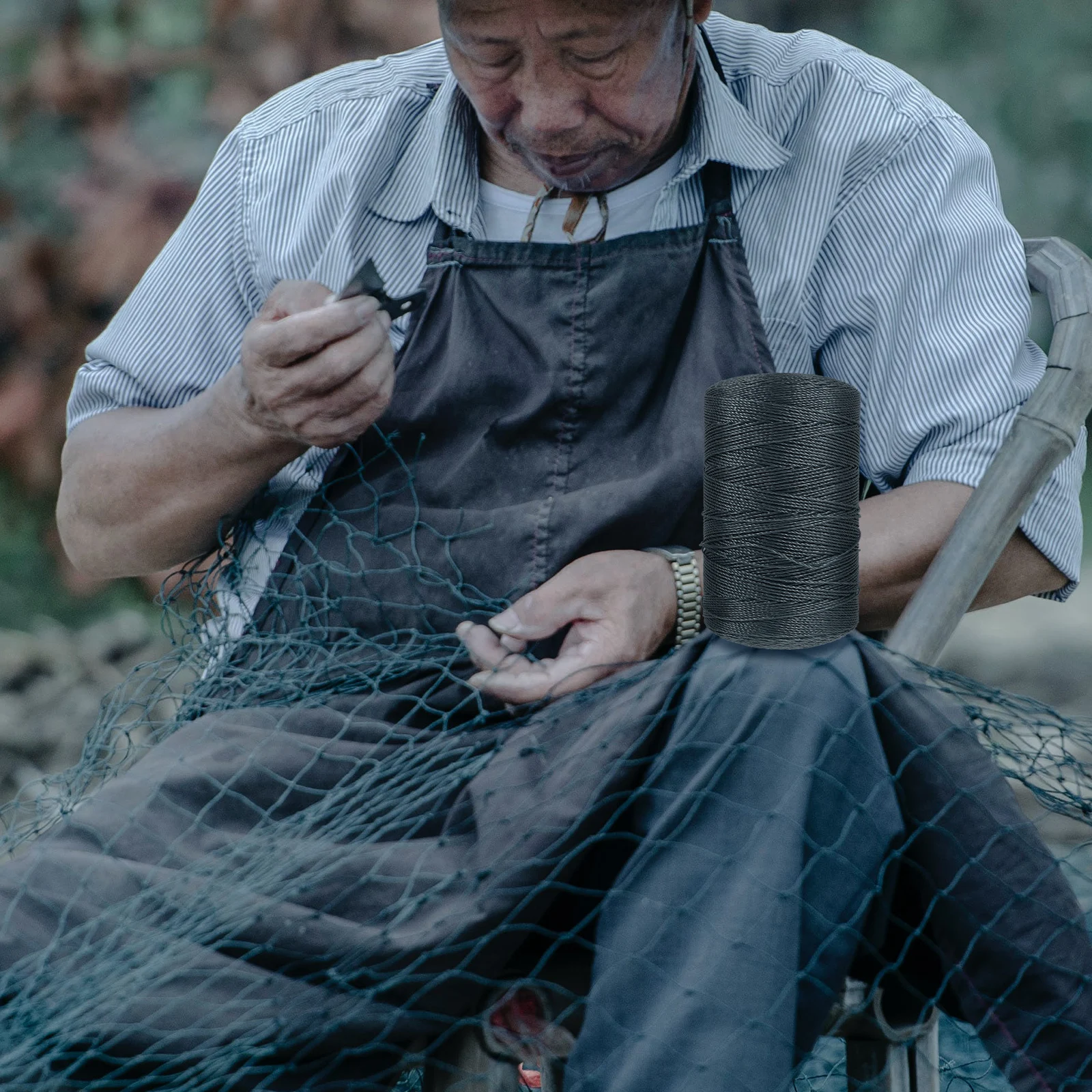 

1pcs Fishing Net Repair Rope 1 Roll Multipurpose Nylon Twine String Fishing Line Netting Supplies Shoe Repair Kite String Garden