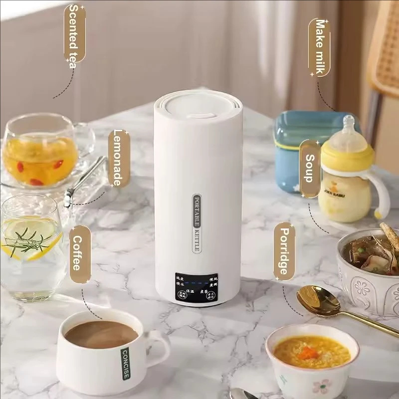 

800ml Multi-function Electric Stew Cup 304 Stainless Steel Electric Kettle Travel Boil Water Cups teapot Appointment Heal