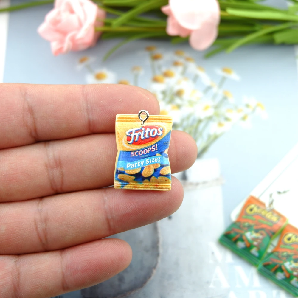 Kawaii Potato Chips Snacks Charms for DIY Making